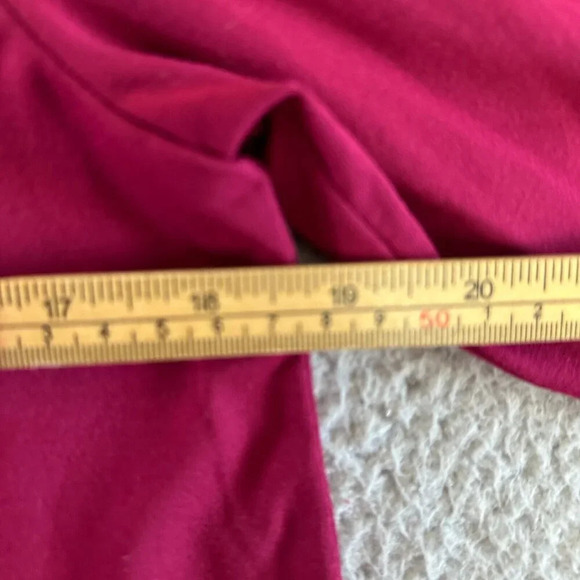 Eileen Fisher Tunic Hibiscus Red Viscose Jersey Mock Neck Caftan - Picture 15 of 16